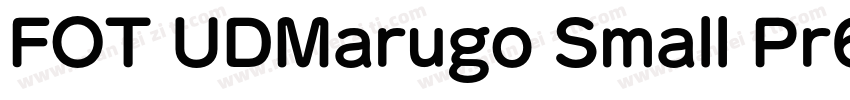 FOT UDMarugo Small Pr6N Bold字体转换